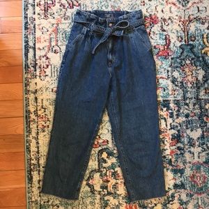 Abercrombie Mom Jeans with Belt